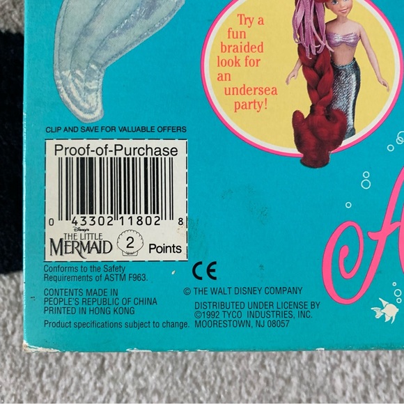 🚫SOLD•E✝️SY🚫 Vintage 91-92 Little Mermaid ‘Eric & Ariel’ Dolls - Picture 5 of 13